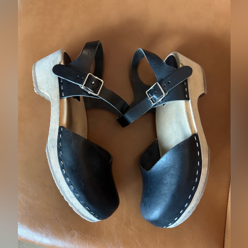 SWEDISH HASBEENS Covered Clog Sandal size 37